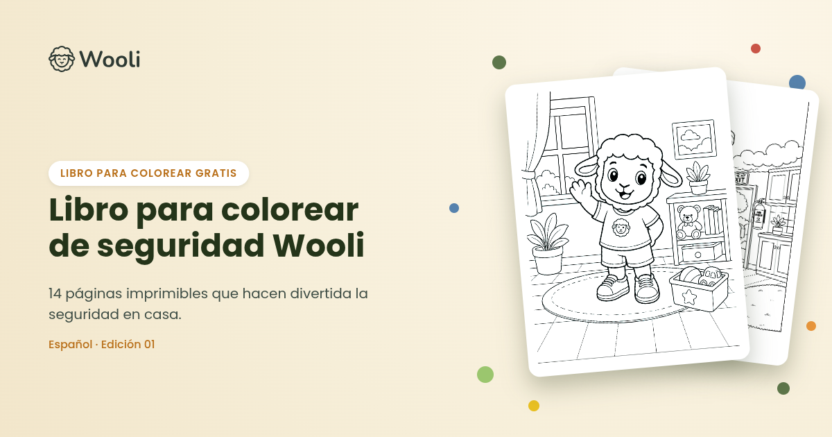 Libro para Colorear de Seguridad de Wooli - Edición 01 - Español