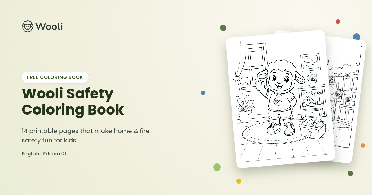 Wooli Safety Coloring Book - Edition 01 - English